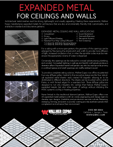 Expanded Metal for Ceilings and Walls