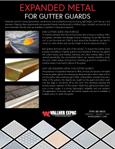 Expanded Metal for Gutter Guards