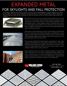 SKYLIGHTS AND FALL PROTECTION INFO SHEET
