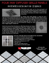 Patented Four-Way Ceiling Diffuser Panels Info Sheet