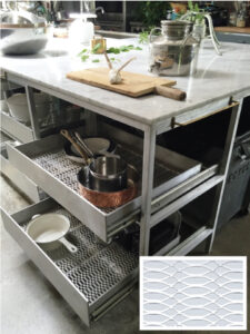 MCN- Expanded Metal Kitchen Drawers