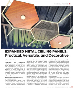 Expanded Metal Ceiling Panels: Practical, Versatile, and Decorative